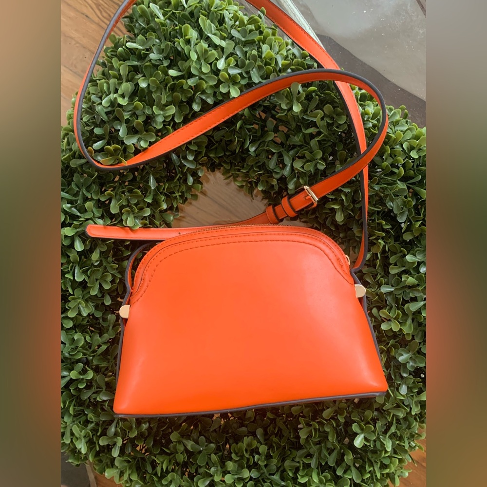 a new day Vibrant Orange Crossbody Bag